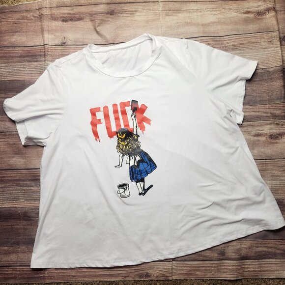 ⭐️ Shein Alice in Wonderland Punk Rebel Shirt - Picture 2 of 9